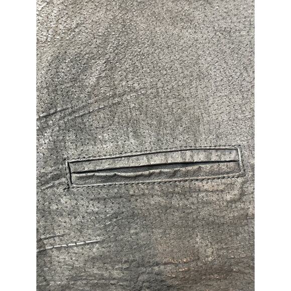SUEDE LEATHER VEST SZ XL Black Greatland Apparel Western Biker Pockets - Picture 8 of 11